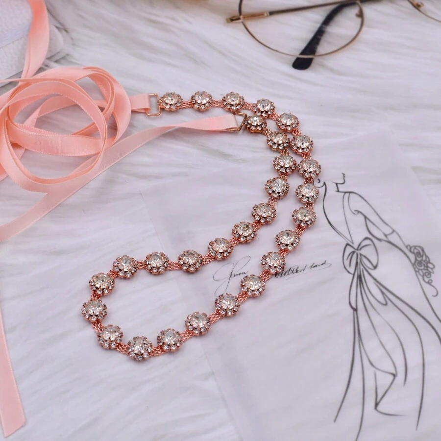 1條合金派對晚禮服腰帶,婚禮配件,伴娘薄腰帶,正式服裝裝飾