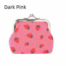 1 Miếng Của phụ nữ Ví tiền xu , Trái cây hoạt hình Thiết kế Clasp Khép kín Mini Ví Dành cho Cô gái Như Creative Qủa tặng - Ví đựng tiền dâu tây - Xem 6
