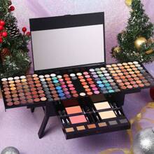 190 Colors Cosmetic Make Up Palette Set Kit Combination With Eyeshadow Facial Blusher Eyebrow Powder Face Concealer Powder Eyeliner Pencil A Mirror All-In-One Makeup Gift Set (Multicolor) - Nhiều màu - Xem 4