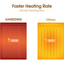 Electric Heated Blanket Throw, Super Soft Flannel 50" x 60" Heating Throw with 3 Fast Heating Levels & 4 Hours Auto Off, Machine Washable, ETL&FCC Certification, Home Office Use