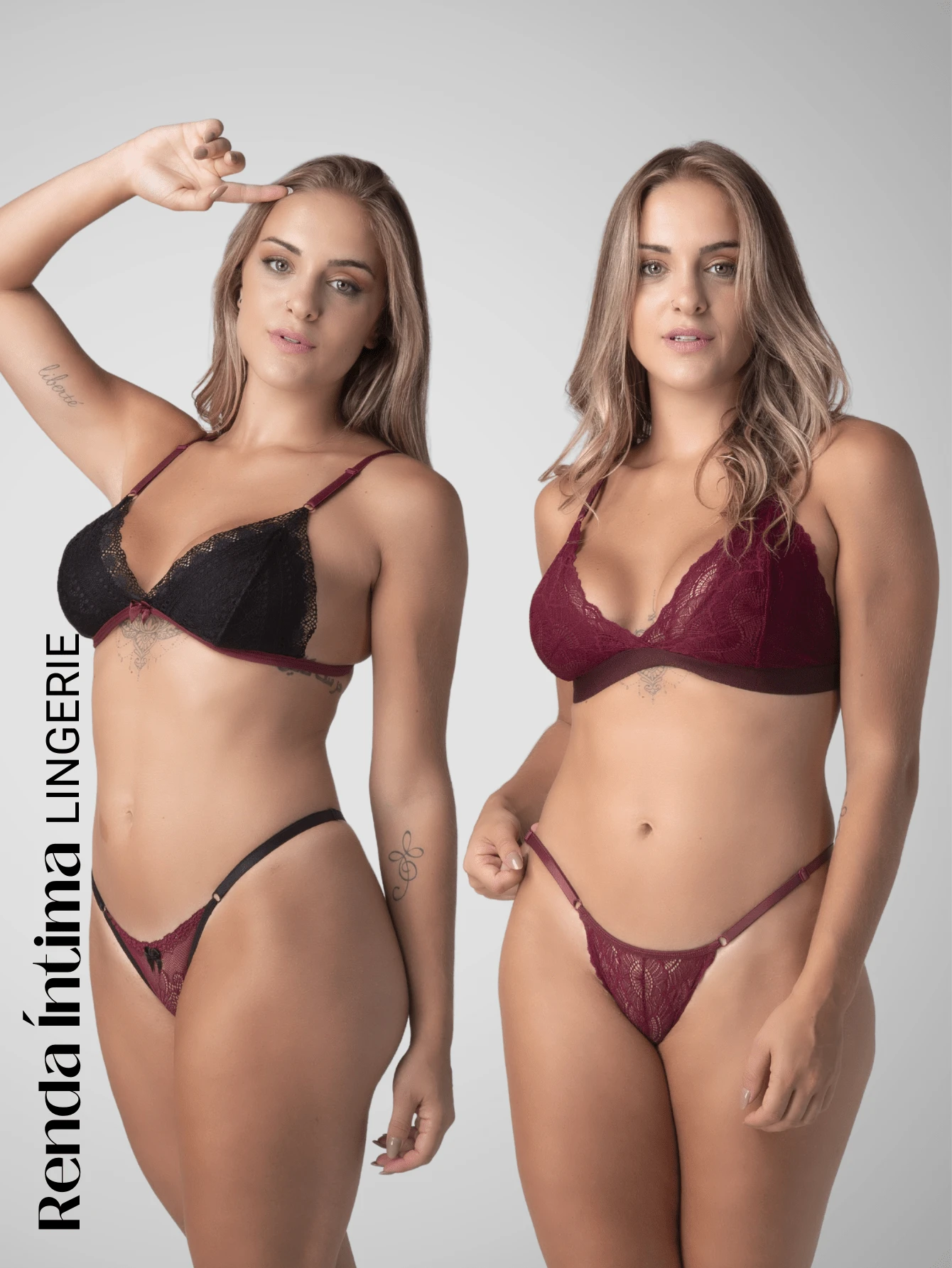 Women Sexy Lingerie Sets - Màu Đỏ Sâu - Xem 1