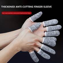 10 Pcs Cut Resistant Gloves, Kitchen Cuts Gloves - Light Grey - View 4