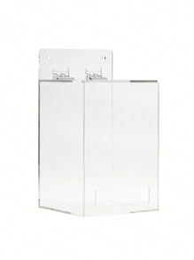 Impresa Acrylic Wall Mount Dispenser for Gloves, Shoe Covers, Hairnet Holder, Beard Nets Storage (5 x 4.5 x 8.5 In) - 無色 - 查看 10