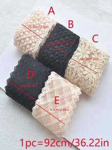 Mesh Embroidery Lace Trim - Multicolor - View 3