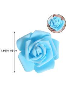 100入組多種顏色人造泡沫玫瑰花,適用於嬰兒淋浴派對、diy家居及婚禮中心裝飾 - 彩色 - 查看 2