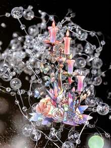 1包20張古銅箔diy裝飾相簿材料貼紙 - 彩色 - 查看 2