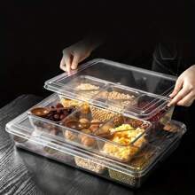 1 Set, Seasoning Box, Kitchen Spice Box, Multi-grid Seasoning Box, Moisture-proof Seasoning Box, Sugar Box With Lid, Kitchen Utensils, Apartment Essentials, College Dorm Essentials, Off To College, Ready For School, Back To School Supplies - White - View 3