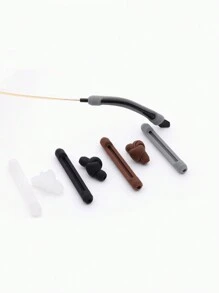 10入組眼鏡腳大開口套,簡單防滑耳套、眼鏡腳配件,固定防脫落睜鏡罩 - 棕色 - 查看 4