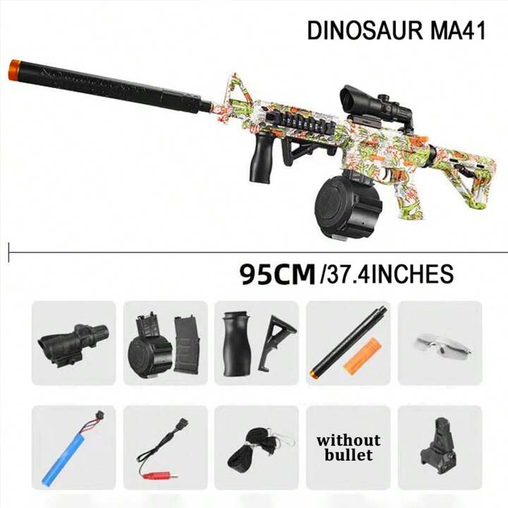 電動ジェルボールガン M4a1 電動ジェルボールブラスターおもちゃの銃、ビッグドラム