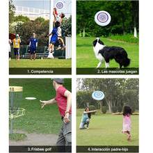 Disco volador profesional de 175g para principiantes y juego recreativo o competitivo de deportes al aire libre para adultos - Blanco y Negro - Ver 4