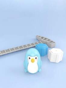 1入組兒童色彩排序企鵝破冰遊戲玩具,供親子互動使用,1入組各種可愛卡通顏色的企鵝破冰遊戲玩具,供親子互動使用 - 藍色 - 查看 4