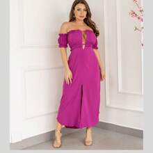 Women Dresses - Rose Red - View 4