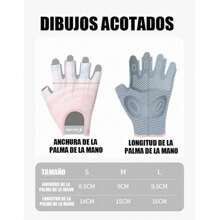 Guantes Gym Mujer Pesas Gimnasio Crossfit Rosa,negro Ceniza,1 par Guantes de mujeres de aptitud física transpirable anti deslizante elástico para Yoga , ejercicio , prevención callos , ciclista con absorción de impacto,1 Par De Guantes De Medio Dedo Para Entrenamiento De Ciclismo Al Aire Libre, Escalada, Fitness, Saltos De Cuerda Y Levantamiento De Pesas,1 par de guantes de levantamiento de pesas para hombres y mujeres con protección total de la palma, guantes de entrenamiento para gimnasio, ciclismo, ejercicio, transpirables, súper livianos - Rosa Pálido - Ver 2