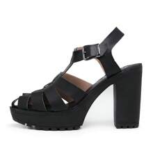 Women Platforms & Wedge Sandals - màu đen - Xem 4