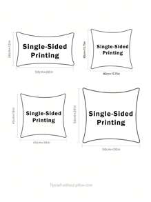 A Ditsy Floral Pattern Single-Sided Printed Thick Corduroy Pillowcase