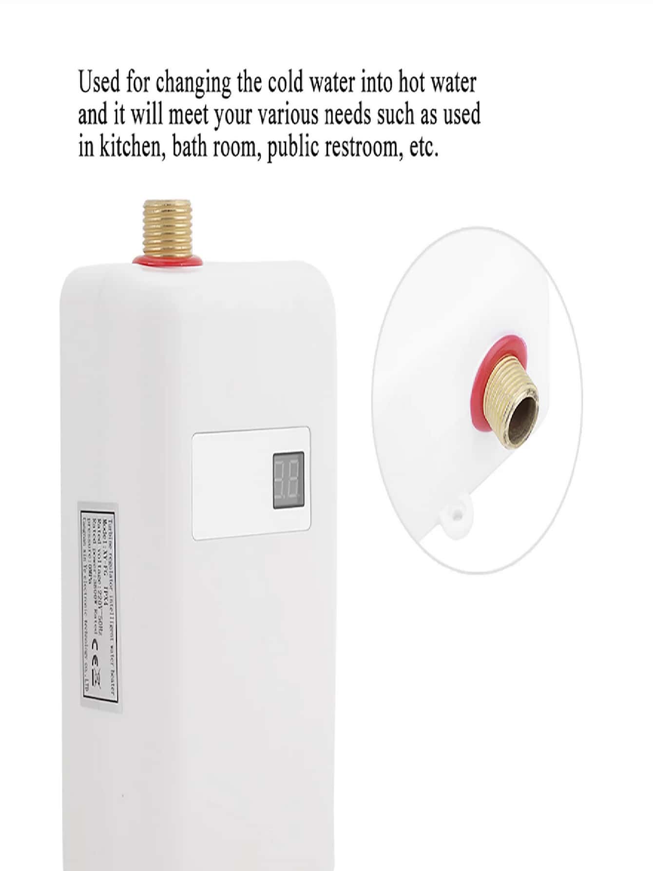 Water Heating, Tankless Water Heater, For Restaurant Bathroom SHEIN USA