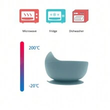 11 Pcs Ether silicone tableware set suction bowl plate with sucker cups 2 in 1 drinking bottle snack pot with 2 straws open cup wooden spoon and fork mini cultery set waterpoof bib silicone dinnerware