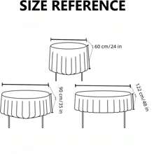 1塊銀色亮片圓桌布連閃亮的白色布,完美適用於婚禮、生日派對、嬰兒派對等場合 - 銀色 - 查看 2