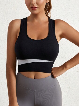 女士美背運動胸罩 無線防震聚攏健身跑步瑜珈速乾