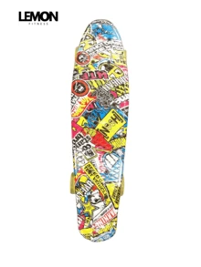LEMON FITNESS Patineta Penny Board Cruiser - Amarillo - Ver 1
