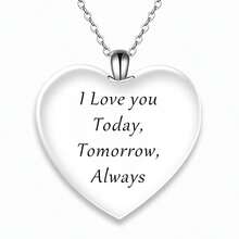 1 Miếng Trẻ em Tim & con chuồn chuồn Hình dạng Hợp kim kẽm Creative Vòng cổ mặt dây chuyền , Lý tưởng Đối với Sinh nhật Quà kỷ niệm - Bạc - Xem 4