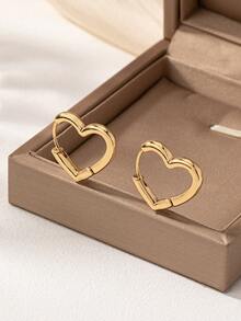 最新流行时尚百搭耳环 - 金黃色 - 查看 2