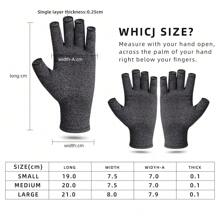 Anti-Slip Compression Gloves For Typing And Daily Work - Lightweight And Comfortable Handwear For  Improved Circulation - Grey - View 3