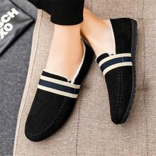 1 雙男士時尚百搭一腳蹬樂福鞋,休閒 - 黑色 - 查看 7