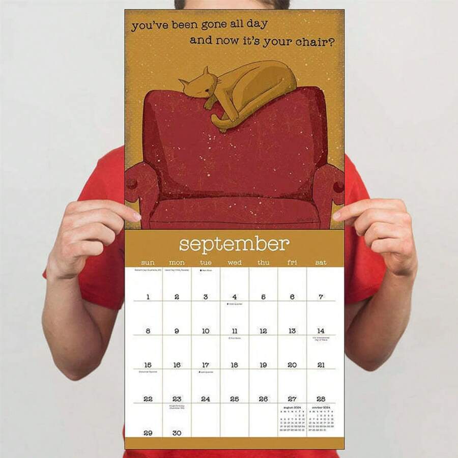 A Year of Snarky Cats 2024 Wall Calendar Calendar Wall Calendar
