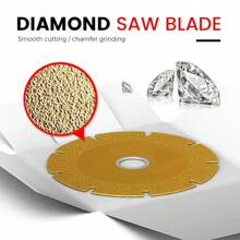 Diamond Saw Blade Metal Cutting Disc For Iron, Rebar, Stainless Steel, 100mm Angle Grinder Circular Cutting Wheel Tool - Gold - View 3