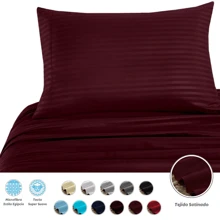 Sheet Sets with Pillowcases - Maroon - View 2