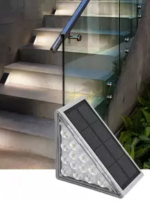 2/4/6 件太阳能 13LED 户外防水创意太阳能楼梯灯、楼梯台阶灯、路径灯、露台甲板、花园、节日装饰、圣诞节