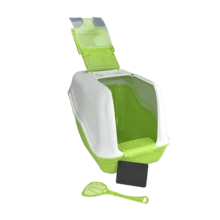 Fancy Pets Litter Box With Lid And Folding Door For Small Size Cat - Lime Green - View 6