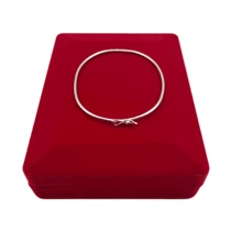 Bracelete Prata 925 Feminino Fio Redondo - Prata - Visão 3