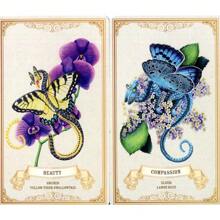 Cartas Del Oráculo De Empoderamiento Con Diseño De Flores De 10.4*7.3cm, 44 Piezas - Negro - Ver 5