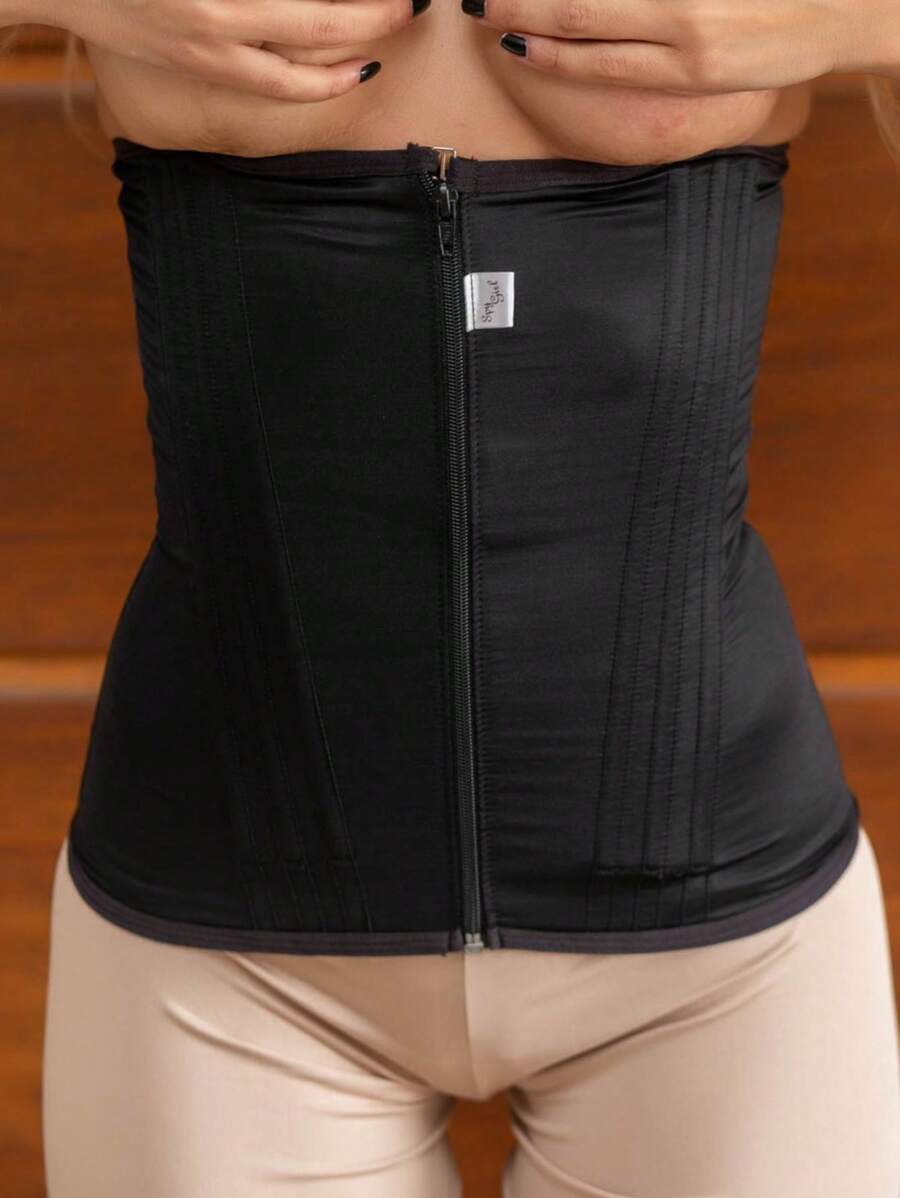 NINFRODITE Double-Strap High Compression Shaping Belt Slimming Waist - 黑色 - 查看 1