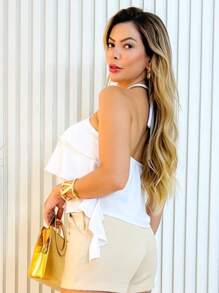 Women Blouses - White - View 2