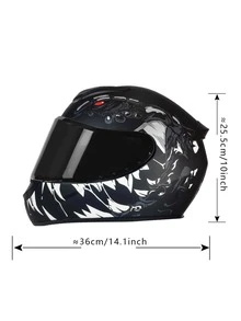 LVCOOL 1 Miếng Đen Và Trắng Xe máy Mũ sắt của lính Với 1 Miếng Trong sáng Kính che mặt Và 1 Thêm Đen Kính che mặt , Có thể tháo rời & Có thể giặt được Lót , Tất cả các mùa Sự bảo vệ , Xe đạp Tàu tuần dương Một nửa Mũ sắt của lính - Nhiều màu - Xem 6