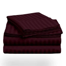 Sheet Sets with Pillowcases - Maroon - View 6