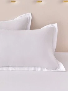 1pc Thickened Brushed Pillowcase, Fashion Style, Multi-Size, Colorfast, Machine/Hand-Washable Pillow Cover, Suitable For Home, Bedroom, Living Room, Dorm Universal Use - White - View 3