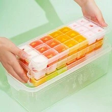1入晶清多層商用冰塊盤套裝,飲料用冰模 - 白色 - 查看 5