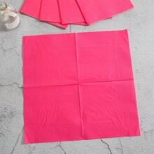 粉色一次性餐具套装，含盘子和餐巾，适合 24 位客人的派对用品，非常适合生日、婚礼、派对和家庭野餐、圣诞节 - 玫紅色 - 查看 8