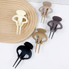 1個時尚大尺寸簡單髮夾,適用於日常休閒穿著,戶外服裝。作為女士和女孩的髮鉗夾和馬尾留髮器,非常完美