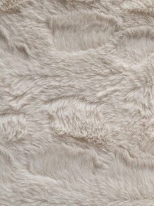 Home Elephant King Size Beige Rabbit Soft Thermal Blanket - Beige - View 3
