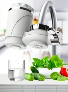 1 Piece White Faucet Water Filter Front Kitchen Purifying Water Filter Tap Water Filter Front Faucet Filter Faucet Accessories Easy Installation Water Purification Filter - White - View 1