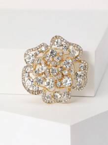 1 Miếng Đúng mốt Trang trí kim cương 3D Hoa hồng Trâm cài , Không giới tính Phong cách Cho văn phòng Buổi tiệc Hoặc Giải trí Mặc , Phụ kiện Qủa tặng - trắng - Xem 2