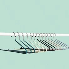1pc Z-Shape Pants Hanger With Goose Shaped Clips, Adult Clothes Hanger With Non-Slip Design - Multicolor - View 1