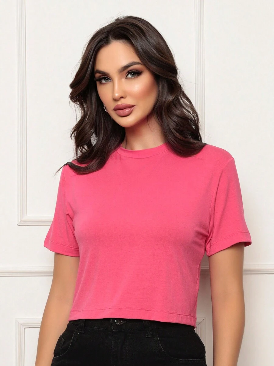 Women Blouses - Màu Hồng Tươi - Xem 1