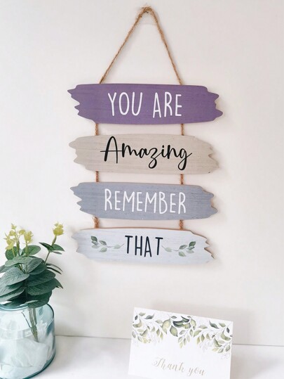 Inspirational And Encouraging English Slogan, Decoration Sign, One Piece: You're The Best! Best Gifts Birthday Graduation