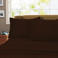 Juego de sábanas Quetzal, tamaño King Size, microfibra ultrasuave satinada, ajustable a colchones de hasta 25 cms de altura, color a elegir - Caqui - Ver 3